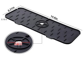 Escurrior goma bajo canilla mesada